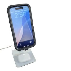 G8U MagSafe Magnetic Phone Stand Dual Wireless Charger AirPods 7.5W 5W Used